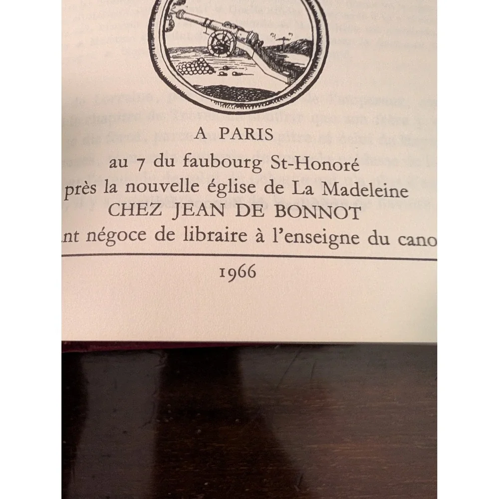 Memoires de Louis de Saint-Simon Tome 9 Jean de Bonnot 1966 Red Gilt French Book